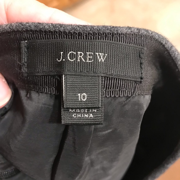 J Crew Charcoal Grey Tiered Wool Skirt - Picture 2 of 6